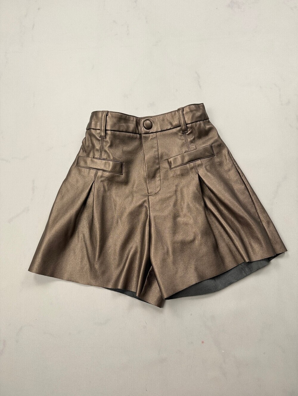Mayoral Shorts Metallic Bronze Contemporary Showstopper - Girls 10